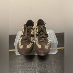 Coach Brown and Beige Sneakers